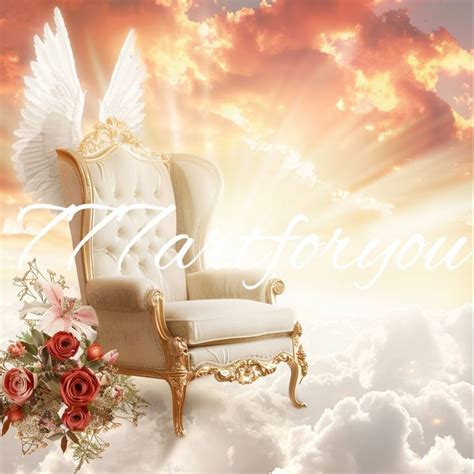 Red Background White Gold Chair Heavens Gate Forever In Our Hearts