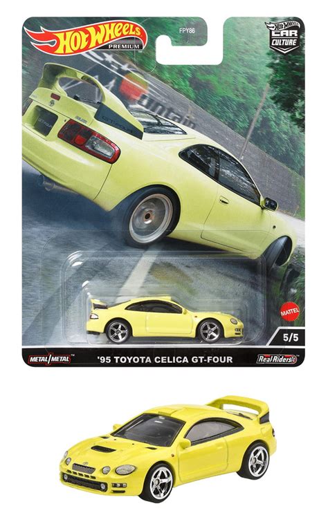 Машинка коллекционная Mattel Hot Wheels Premium Car Culture FPY86 95 Toyota Celica Gt four