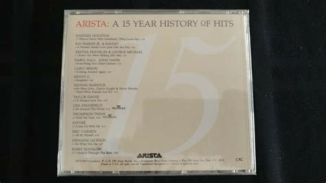 Arista A 15 Year History Of Hits New CD EBay