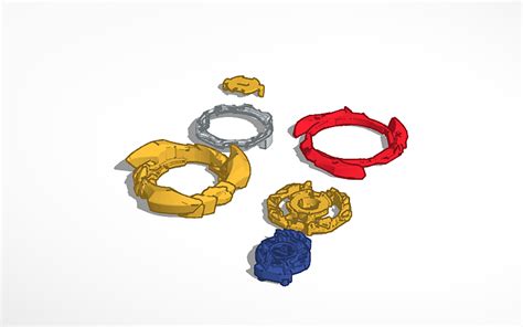 3d Design Beyblade Burst Db Warrior Valkyrie Tinkercad