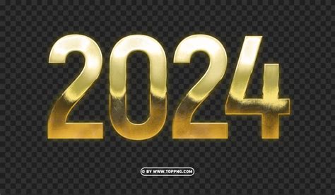 Gold 2024 Cutout PNG Clipart Images Image ID 489511 TOPpng