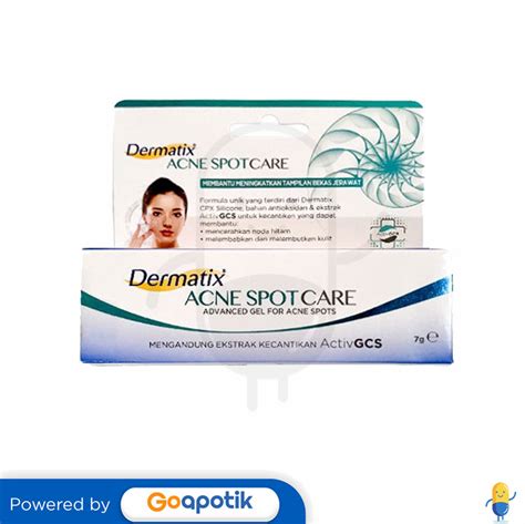 DERMATIX ACNE SPOT CARE GEL 7 GRAM TUBE Kegunaan Efek Samping Dosis