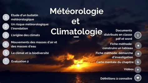 Météorologie et climatologie