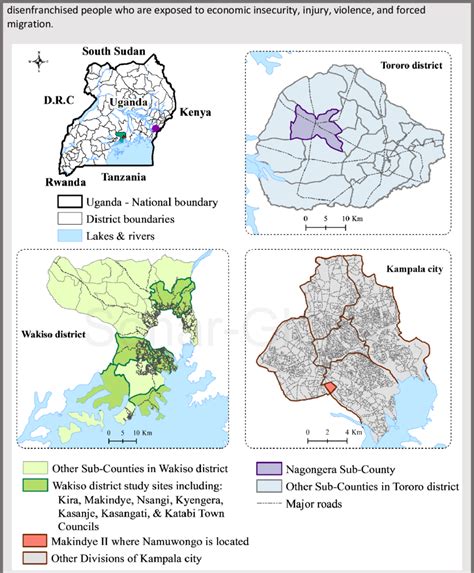 Map Of Study Sites Nagongera Tororo Namuwongo Kampala And Wakiso