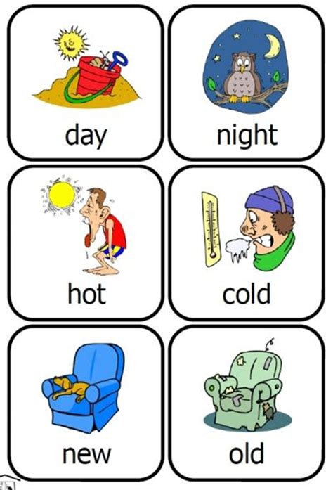 Opposite Words Activity For Kindergarten