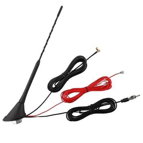 12v Car Radio Dab And Am Fm Antenna Aerial Roof Mount Antenna Signal Amplifier Smb