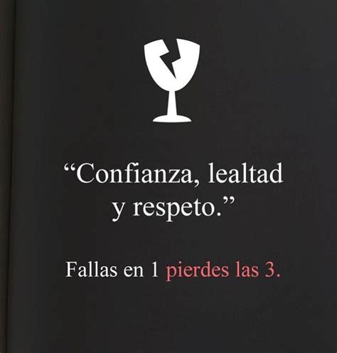 Confianza Lealtad Y Respeto Fallas En Pierdes Las Frases