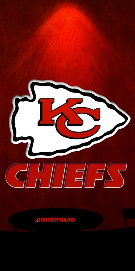 Download Kansas City Chiefs Logo Pixel 3 Football Background