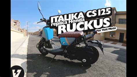 Transformaci N Italika Cs A Tipo Ruckus Por Volt Moto Youtube