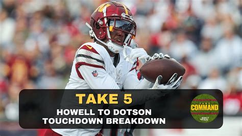 Howell Shows Skill In TD Pass To Jahan Dotson Take Command YouTube