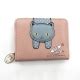 Women Cute Cat Wallet Small Zipper Wallet Pu Leather Coin Purse Card