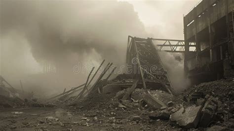 As The Dust Settles All That Remains Of The Coal Power Plant Are