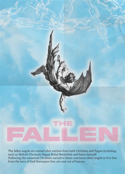 fallen poster design behance