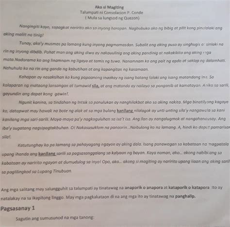 Ako Si Magiting1 Ano Ang Paksa Talumpati 2 Tungkol Saan Ang Binasa