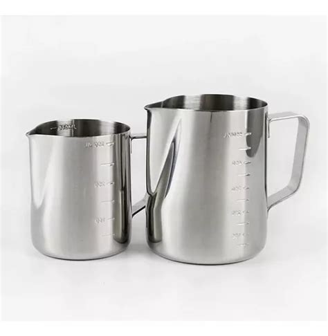 2 Jarra Inox Barista Cremeira Pitcher 350ml 600ml Leiteira MercadoLivre