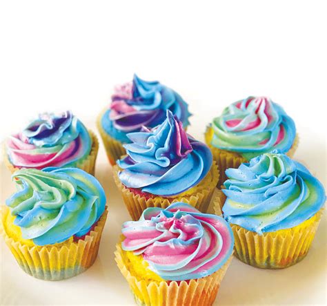 Colorful Tie Dye Cupcake Dye Free Natural Color Kitchen