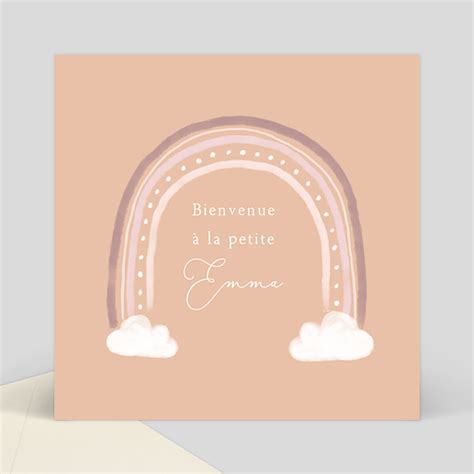 F Licitations Naissance Petit Arc En Ciel Popcarte