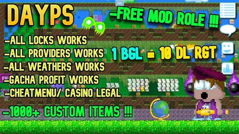 FREE MOD ROLE NEW GTPS TERBARU 2023 BEST GROWTOPIA PRIVATE SERVER