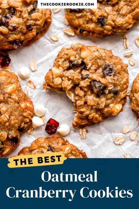 Oatmeal Cranberry Cookies Recipe The Cookie Rookie®