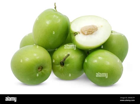 Jujube Fruit Isolated On White Background Stock Photo Alamy