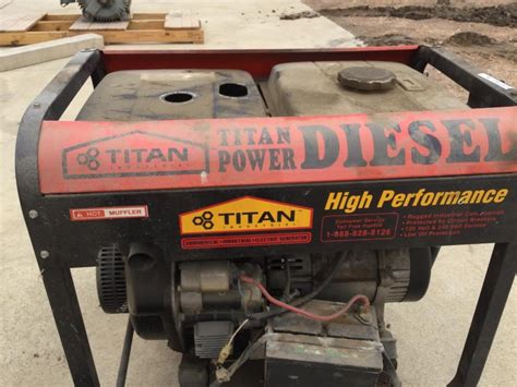 Titan 7500 Diesel Generator Bigiron Auctions