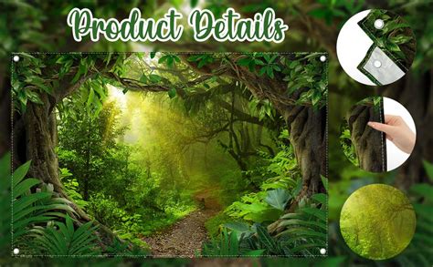 Amazon Swepuck 7x5ft Jungle Forest Photography Backdrop Tropical