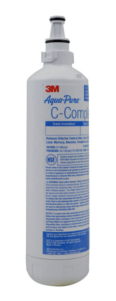 3m™ Aqua Pure™ Under Sink Dedicated Faucet Replacement Water Filter Cartridge Ap Easy C Complete