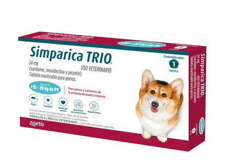 Simparica Trio 10 A 20kg Caja 1 Tableta Ceragro