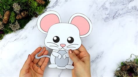 Free Printable Cut And Paste Mouse Craft For Kids Simple Mom Project