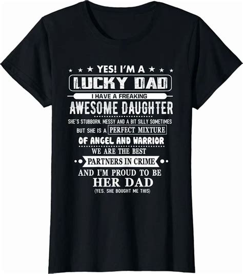Hot Trending Kiraa Tee With I M A Lucky Dad I Have An Awesome Daughter T Shirt Walmart