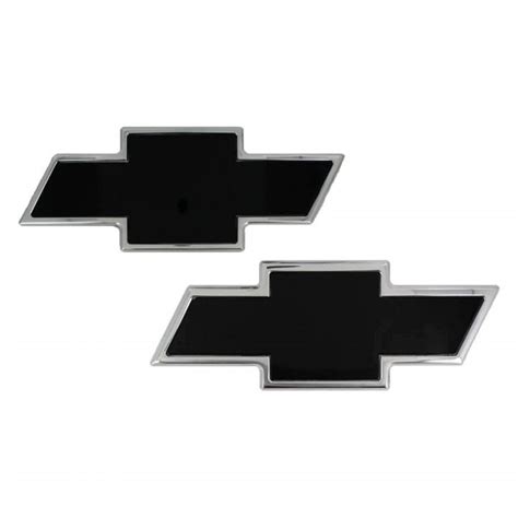 Ami® 96101kp Chevy Bowtie Style Black Grille And Tailgate Emblems