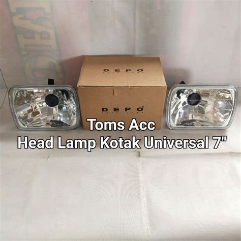 Jual Head Lamp Kotak 7 Inch Kristal Lampu Depan Panther Taft Katana