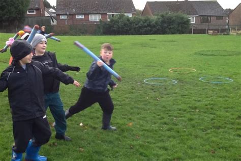 Outdoors Stone Age Themed Activities In Year 3 Broadbent Fold Nursery