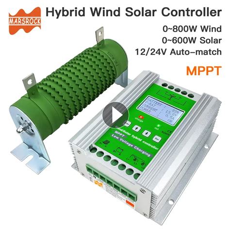 Chargers 12v24v Mppt Boost Wind Solar Hybrid Controller 400w