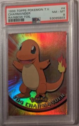 Charmander Rainbow Foil 4 Prices Pokemon 1999 Topps TV Pokemon Cards