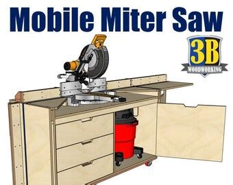 Mobile Miter Saw Station Plans - Etsy