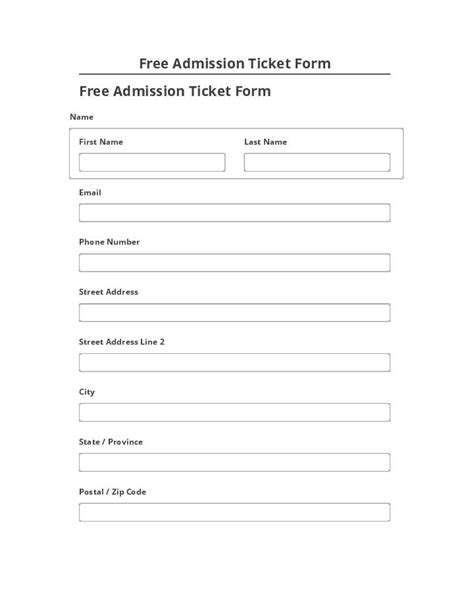 Extract Free Admission Ticket Form From Netsuite Airslate