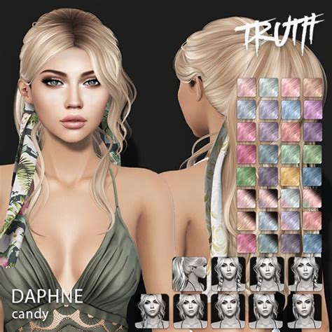 Second Life Marketplace Truth Daphne Fitted Mesh Hair Candy