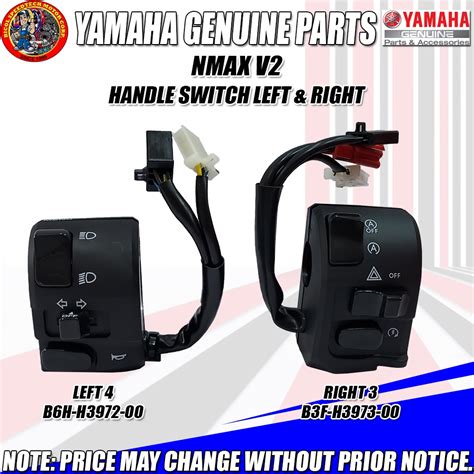 NMAX V2 HANDLE SWITCH LEFT RIGHT YGP GENUINE LEFT B6H H3972 00