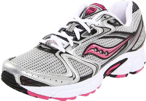 Saucony Women S Grid Cohesion Running Shoe Silver Black Pink Womens