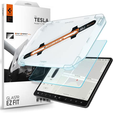 Spigen Glas Tr Ez Fit Vetro Temperato Compatibile Con Tesla Model