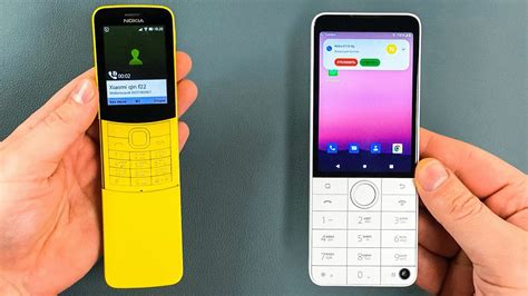 Nokia 8110 4G Banana VS Xiaomi Qin F22 Pro Android 12 Outgoing Call