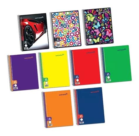 Cuaderno Libreta Forma Francesa H Pack Pzs Estrella