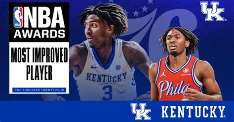 Tyrese Maxey Named Kia NBA Most Improved Player UK Athletics