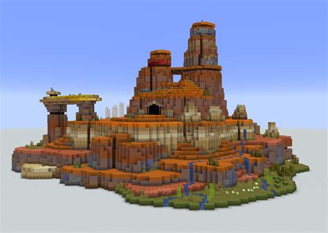 I was trying to build my own version of Mesa biome : r/Minecraft