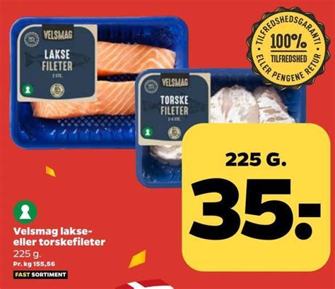 Velsmag Lakse Eller Torskefileter Tilbud Hos Netto