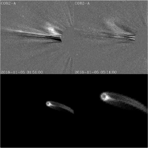 Sequence Of Two Images Of The 2018 November 5 CME From The COR2 A