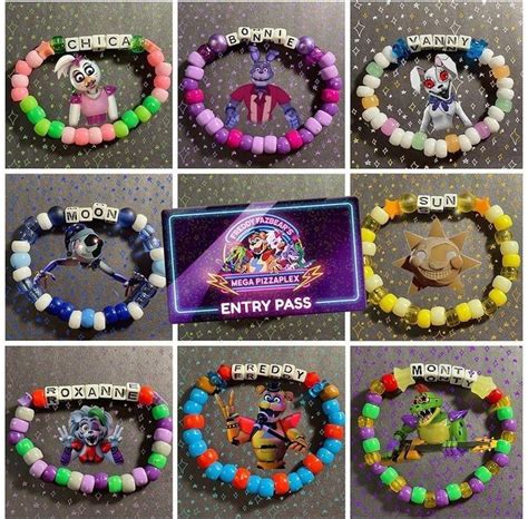 Pin By 😶‍🌫️ On Pulseras Fnaf Crafts Bead Charms Diy Diy Kandi Bracelets