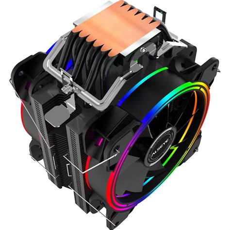 Alseye H120d V20 Cpu Cooler Rgb Pwm With Dual 120mm Fans Price In Pakistan