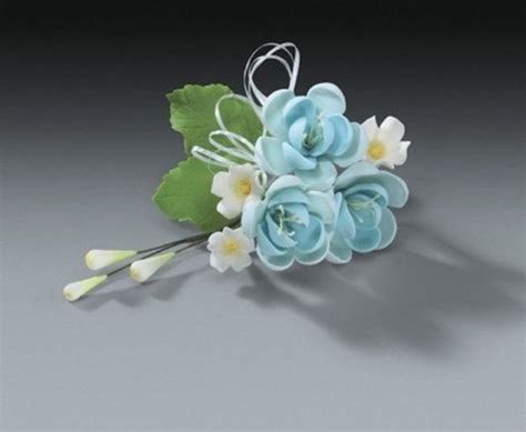 Pear Blue Gum Paste Flower Sprays For Weddings And Cake Etsy